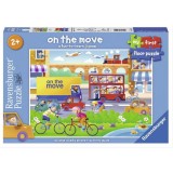 Ravensburger - My First Floor Puzzle - On the Move - 16pc Ravensburger - My First Floor Puzzle - On the Move - 16pc